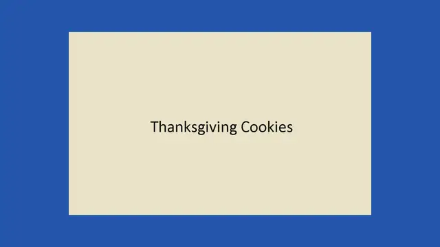 'Video thumbnail for Thanksgiving Cookies'