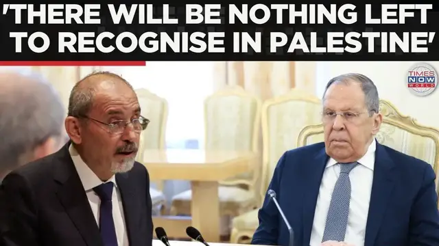'Video thumbnail for Watch: Lavrov Calls Out West for Not Acting Against Israel | Times Now World'