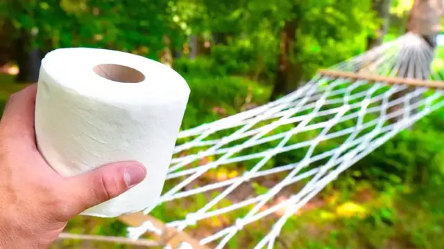 'Video thumbnail for jake carlini: toilet paper hammock challenge!'