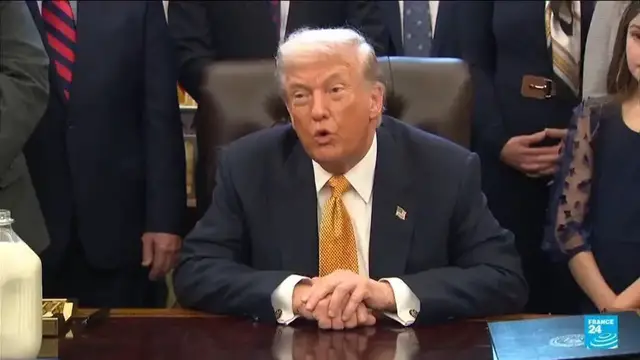 Video thumbnail for Iran: Donald Trump says killings have halted after anti-government protests