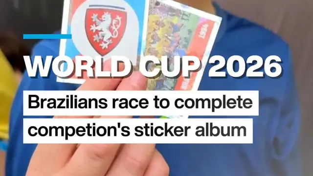 Video thumbnail for World Cup 2026:  Brazilians race to complete competition's sticker album