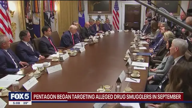 Video thumbnail for Hegseth defends Department of War's actions in Cabinet meeting