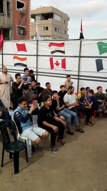Video thumbnail for Gaza fans chase World Cup joy amid blackout, displacement and war