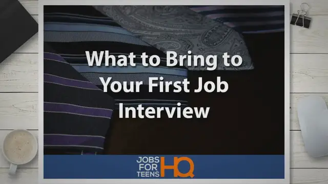 'Video thumbnail for What to Bring to Your First Job Interview'