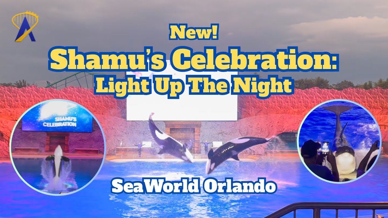Video thumbnail for Shamu's Celebration: Light Up the Night 2026 - SeaWorld Orlando