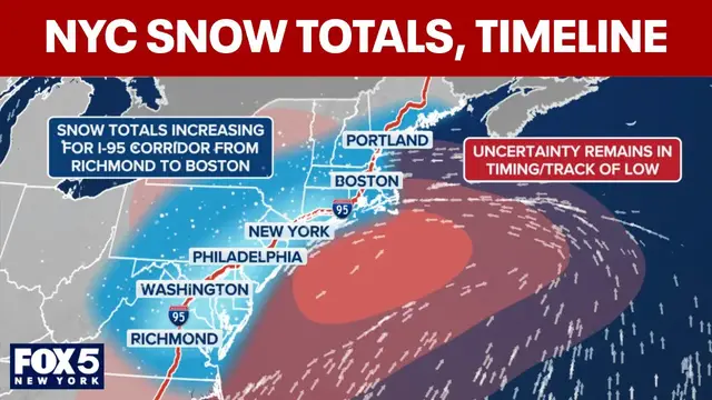 Video thumbnail for NYC winter storm latest: Updated totals, timeline