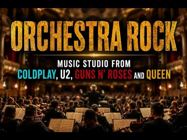 Video thumbnail for Orchestra Rock Music Studio from Coldplay, U2, Guns 'N Roses and Queen