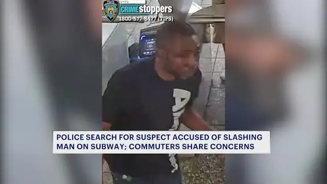 Video thumbnail for Police search for suspect accused of slashing man on Bronx subway platform; commuters share safety concerns