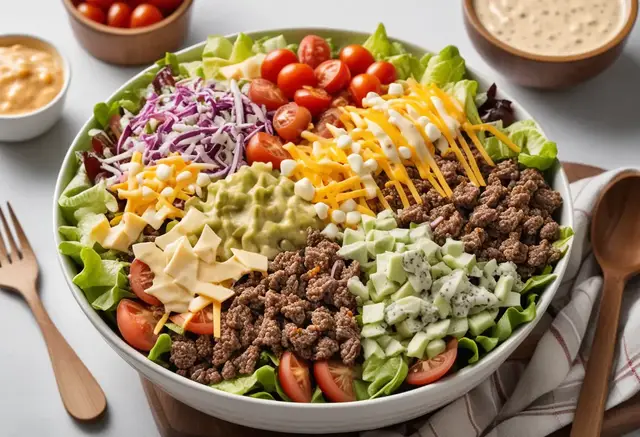 Video thumbnail for Big Mac Salad Recipe