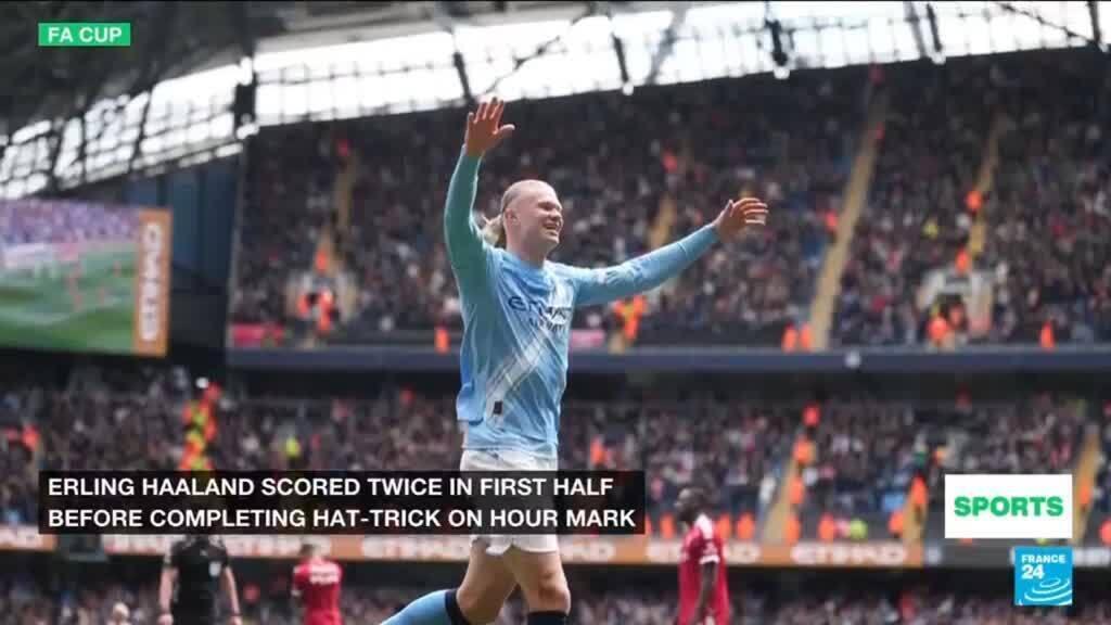 Video thumbnail for Erling Haaland the hat-trick hero as Manchester City thrash Liverpool in FA Cup