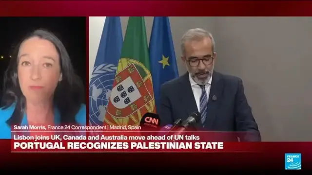 'Video thumbnail for Portugal becomes latest Western nation to recognise Palestinian state'