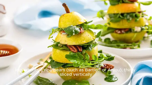 Video thumbnail for Vertical Pear Blue Cheese Salad Recipe