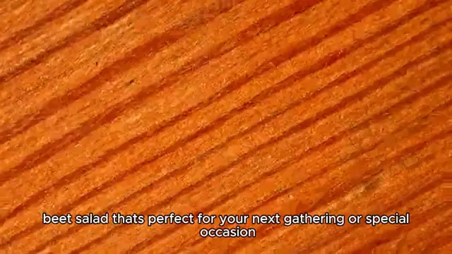 Video thumbnail for beet salad recipe