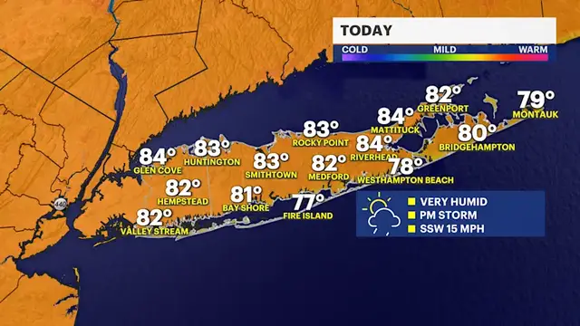 Video thumbnail for Showers, isolated downpour this afternoon as warm and humid weather continues