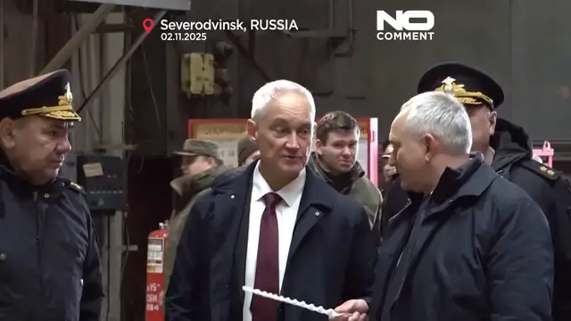 'Video thumbnail for Russia launches new nuclear submarine ‘Khabarovsk’'