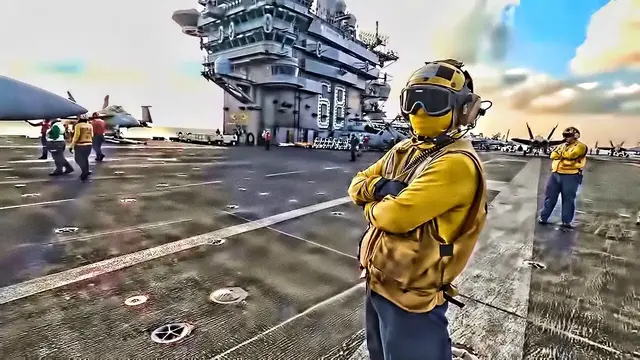 'Video thumbnail for USS Nimitz Aircraft Carrier • Persian Gulf (Dec. 2020)'