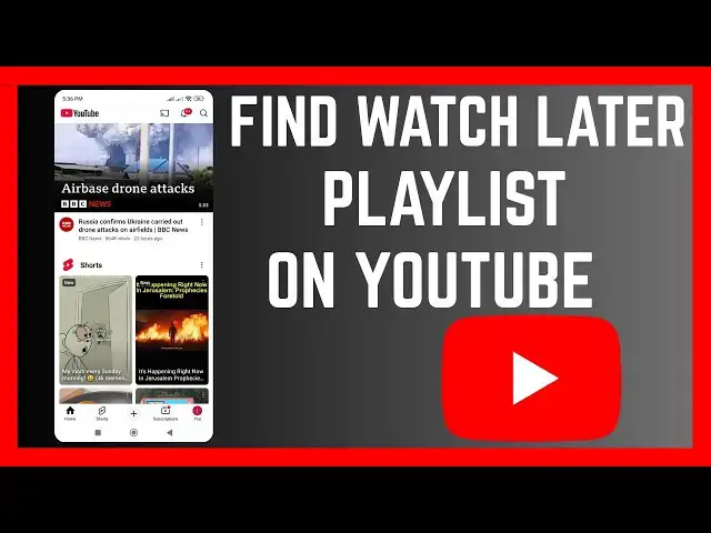 'Video thumbnail for How To Find Watch Later Playlist On YouTube App'