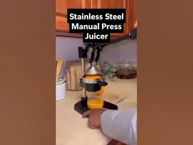 'Video thumbnail for Stainless Steel Manual Press Juicer'