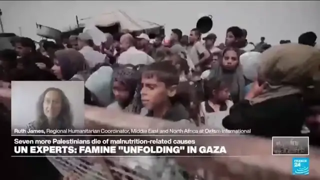 'Video thumbnail for 'Famine is unfolding. It's not pending anymore': Why isn't enough food reaching people in Gaza?'