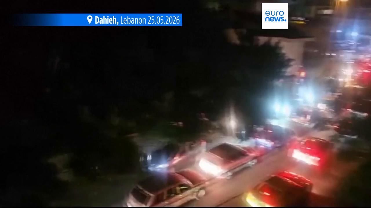 Video thumbnail for Israeli strike on village in eastern Lebanon kills 12 as Israel calls up more troops