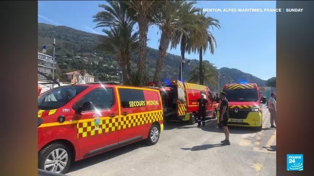 Video thumbnail for Runners collapse as temperatures soar across France