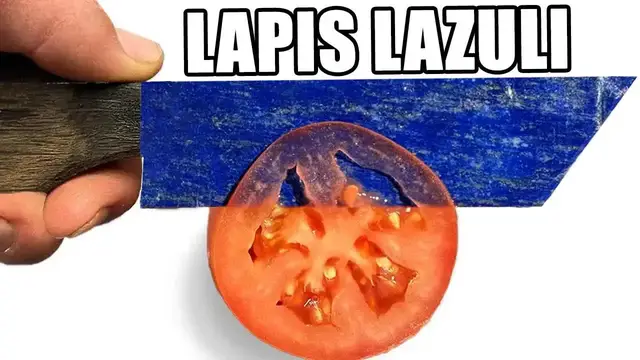 Video thumbnail for Tantō Knife Making: Water Jet Cutter & Lapis Lazuli Handle