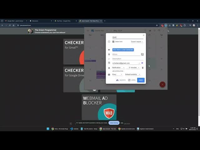 Video thumbnail for Create events by clicking in the calendar