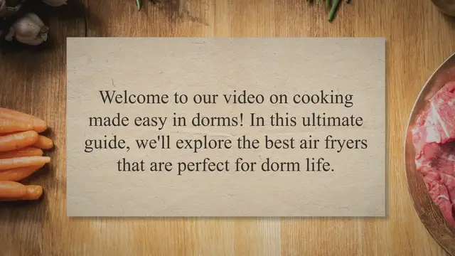 Video thumbnail for Cooking Made Easy: The Ultimate Guide to the Best Air Fryers for Dorms