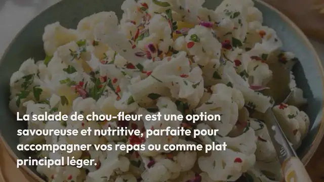 Video thumbnail for Salade de Chou-Fleur Fraîche