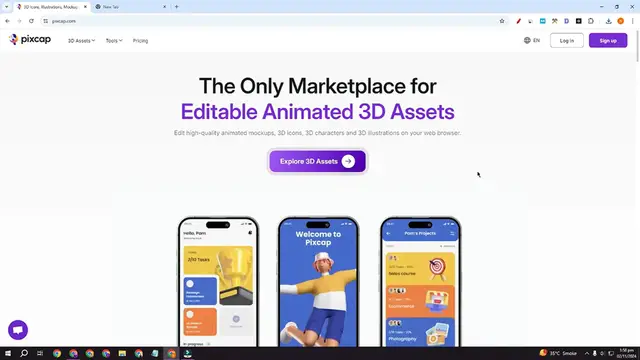 Video thumbnail for How to Get 1000+ 3D Icons and Elements Using Pixcap