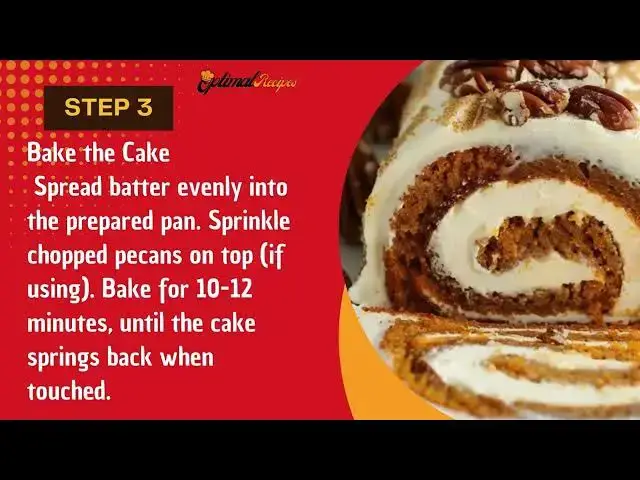 Video thumbnail for Homemade Carrot Cake Roll | Easy & Delicious Dessert Recipe