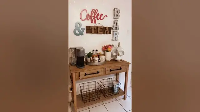 Video thumbnail for Coffee and Tea Bar Ideas #coffee #tea #ideas