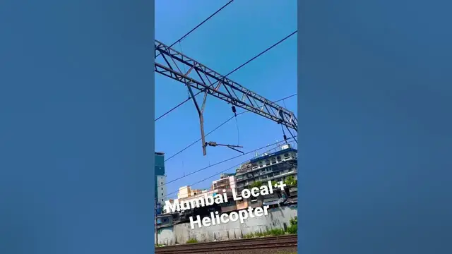 'Video thumbnail for Mumbai Local Train + Helicopter #youtube #youtubeshorts #2023 #train'