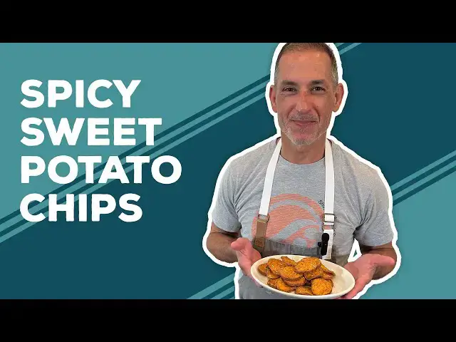 Video thumbnail for Love & Best Dishes: Spicy Sweet Potato Chips Recipe | Air Fryer Sweet Potatoes