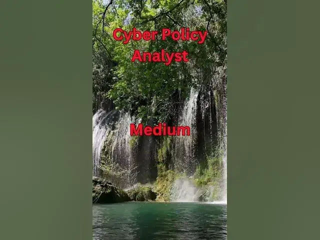 Video thumbnail for Cyber Policy Analyst  #cybersecurity  #Technology  #Careers