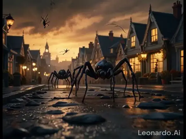 Video thumbnail for Giant spiders in the field #scary