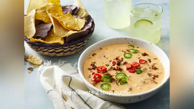 Video thumbnail for queso dip recipe