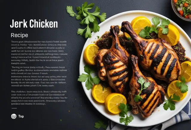 Video thumbnail for jerk chicken recipe