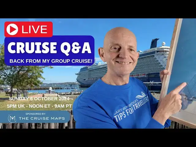 'Video thumbnail for Live Cruise Q&A: Sunday 6 October 5pm UK/ Noon ET / 9am PT'