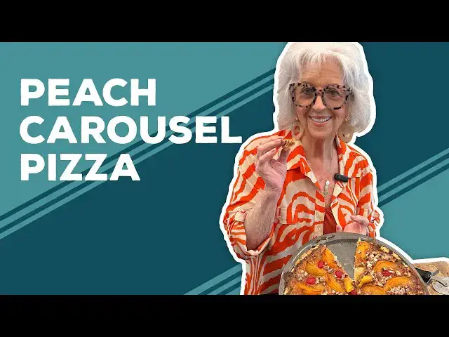 Video thumbnail for Love & Best Dishes: Peach Carousel Pizza Recipe | Summer Dessert Ideas