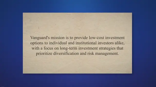 Video thumbnail for The Business Model of Vanguard: Exploring the Sources of Revenue, Investment Philosophy and Future Prospects