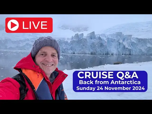 'Video thumbnail for Live Cruise Q&A Time! Sunday 24 November 5pm UK/ Noon ET / 9am PT'