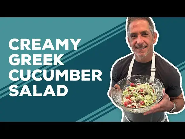 Video thumbnail for Love & Best Dishes: Creamy Greek Cucumber Salad Recipe | Easy Summer Side Dish Ideas