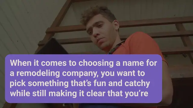 Video thumbnail for 450+ Creative Remodeling Company Names Ideas to Know