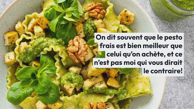 Video thumbnail for Pesto de mâche aux cerneaux de noix