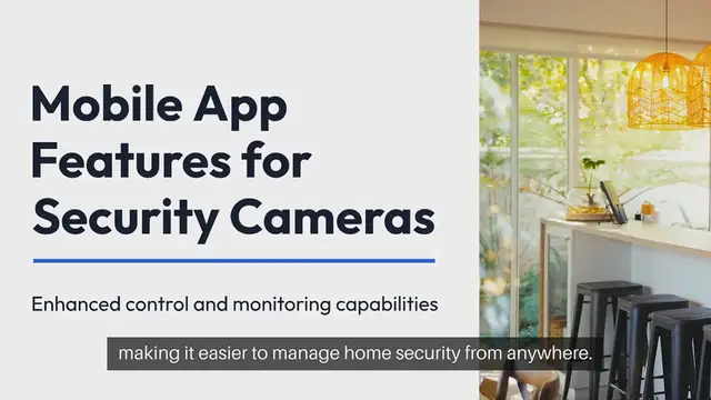'Video thumbnail for Mobile App Features for Security Cameras'