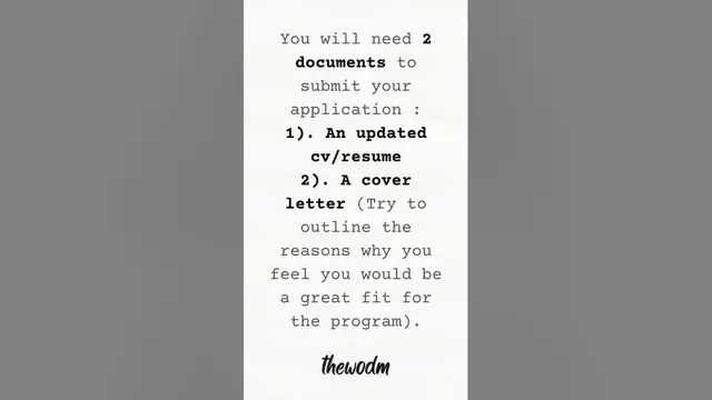 Video thumbnail for What documents need to submit as part of Google Apprenticeship application? || thewodm