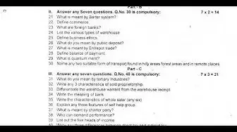 Video thumbnail for 11th Commerce First Revision Question Paper 2019-20 | Thanjavur District | English Medium