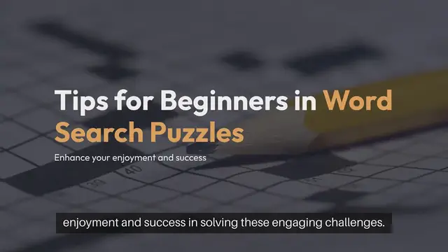 Video thumbnail for Word Search Game Tips for Beginners