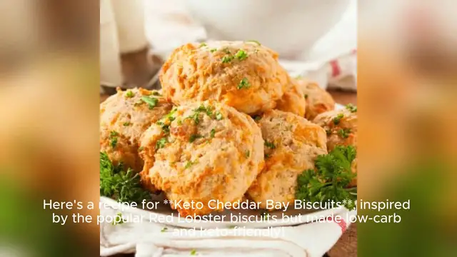 Video thumbnail for Keto Cheddar Bay Biscuits